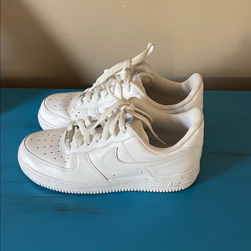 Nike Air Force sneakers.